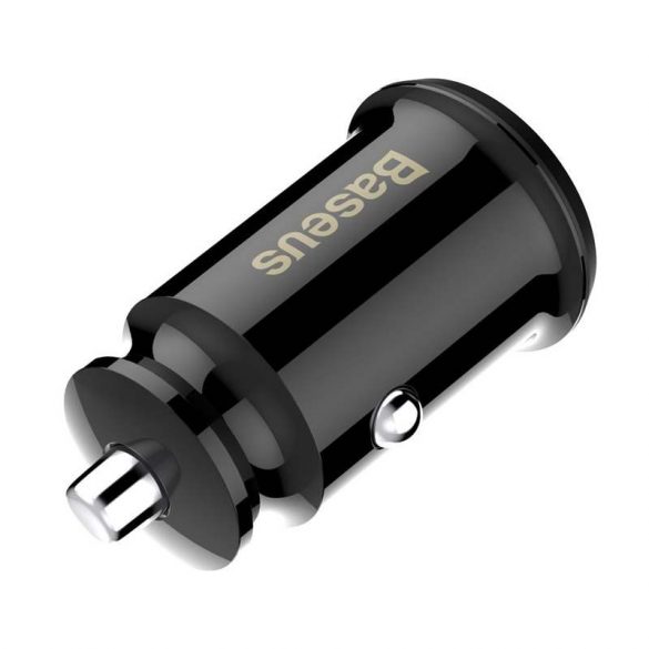 Baseus Grain Car Charger Mini Universal Smart Car Charger 2 USB 3.1A Negru (CCALL - ML01)