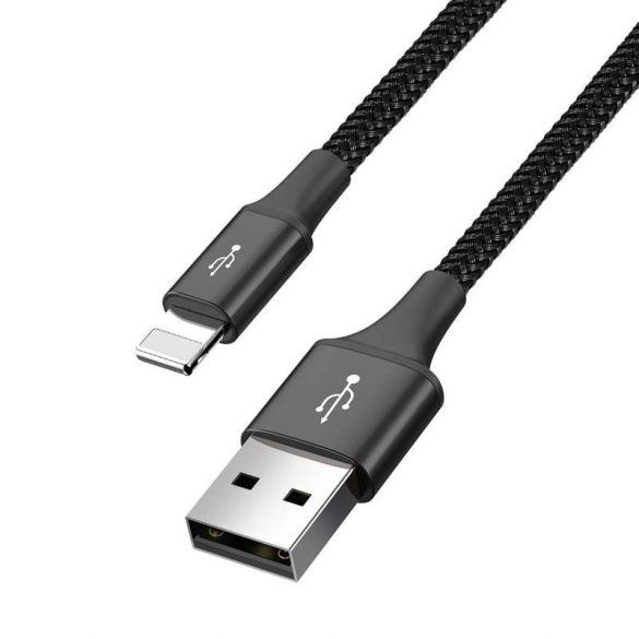 Baseus 2x Lightning / tip-c USB / micro USB nylon Braid 3.5A 1.2m negru (CA1T4 - A01)