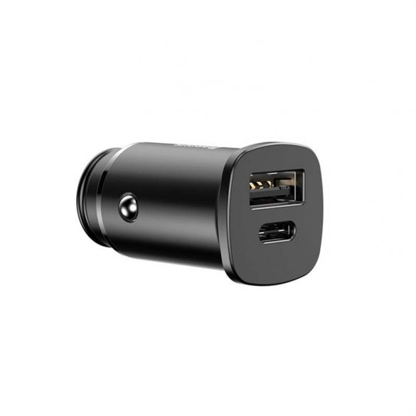 Încărcător universal inteligent pentru mașină Baseus tér PPS USB Quick Charge 4.0 QC 4.0 și USB-C PD 3.0 SCP negru (CCALL-AS01)