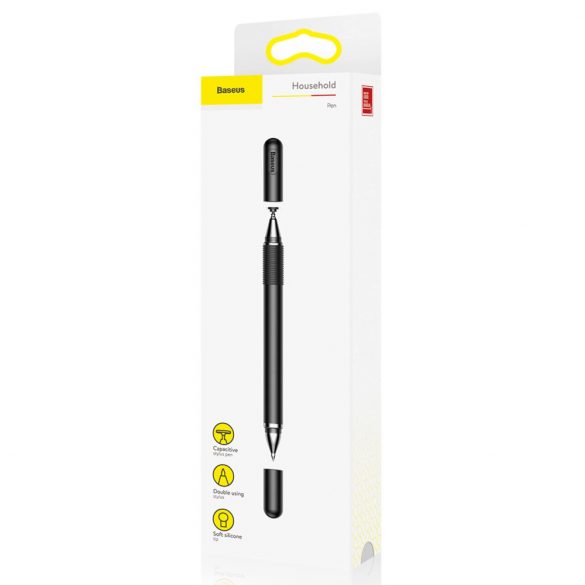 Stylus cu două fețe Baseus Golden Cudgel ACPCL-01 pentru tablete, telefoane cu stilou cu gel - negru