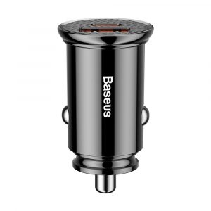 Baseus Cerc PPS Încărcător auto universal inteligent USB Quick Charge 40 QC 40 și USB - C PD 3.0 SCP negru (CCALL - YS01)