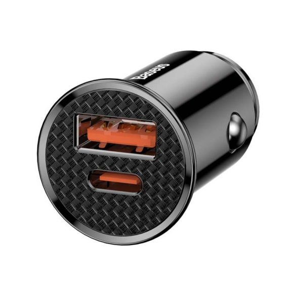 Baseus Cerc PPS Încărcător auto universal inteligent USB Quick Charge 40 QC 40 și USB - C PD 3.0 SCP negru (CCALL - YS01)