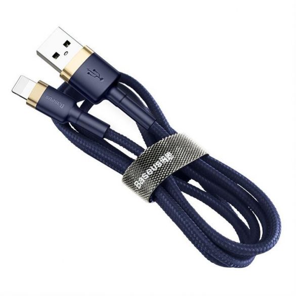 Cablu Baseus cafele USB Pentru iP 1.5A 2m Aur+Albastru