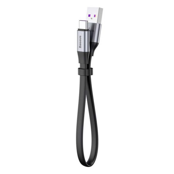 Baseus Simple HW Quick Charge cablu de date USB Tip - C 5A 40W 23cm gri (CATMBJ - BG1)