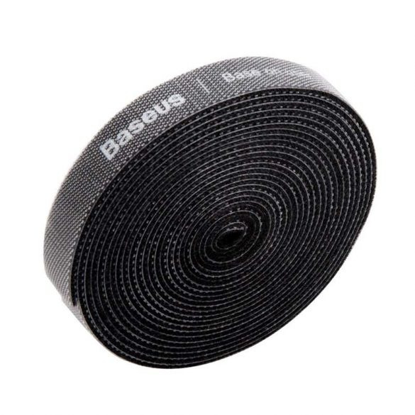 Baseus Rainbow Circle cu Velcro pentru gestionarea cablurilor 3m negru (ACMGT - F01)