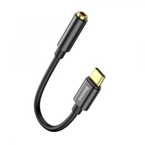 Baseus L54-C USB 3.5 mm adaptor Negru feminin (CATL54-01)cablu de date cablu de încărcare