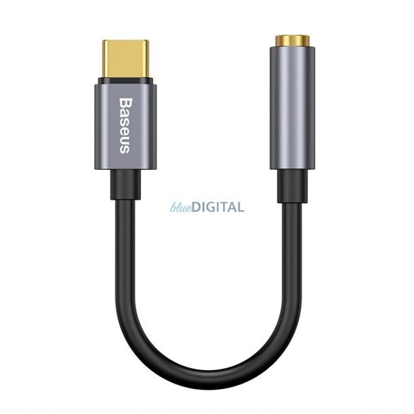 Adaptor Baseus L54 pentru căști USB-C / mini jack 3.5mm DAC 24 biți 48 KHz - gri