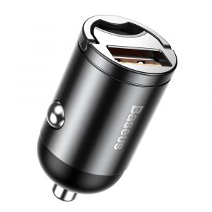 Baseus Tiny Star Mini încărcător auto încărcare rapidă port USB 30W gri (VCHX-A0G)