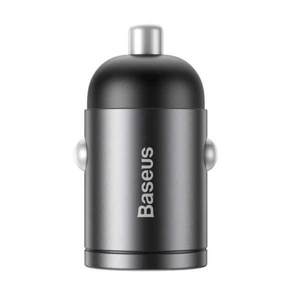 Baseus Tiny Star Mini încărcător auto încărcare rapidă port USB 30W gri (VCHX-A0G)