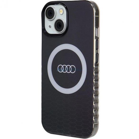 Husă Audi IML Big Logo MagSafe pentru iPhone 15 / 14 / 13 - negru