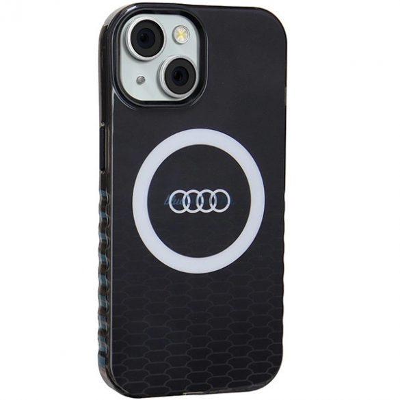 Husă Audi IML Big Logo MagSafe pentru iPhone 15 / 14 / 13 - negru