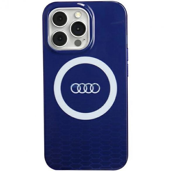 Husa Audi IML Big Logo MagSafe pentru iPhone 13 Pro / 13 - albastra