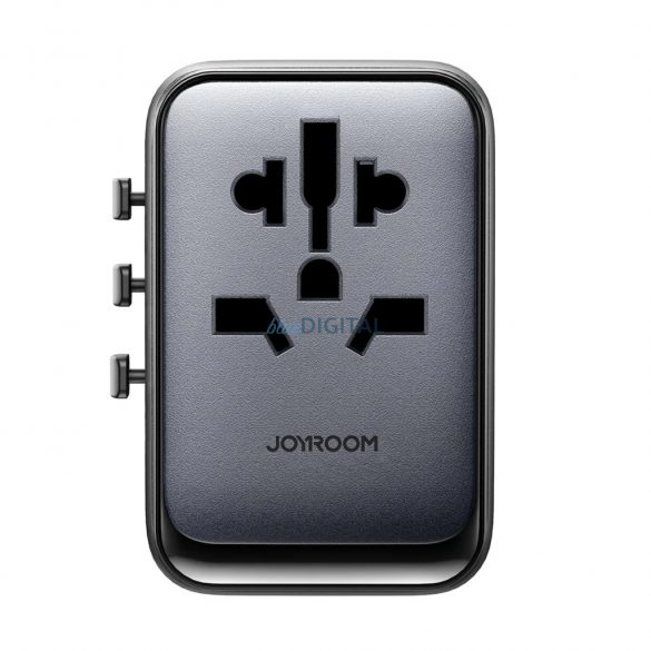 Joyroom JR-TCW02 EU/US/JP/AU/UK/CN adaptor universal de călătorie 65W - negru