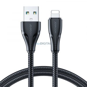 Joyroom USB - Cablu Lightning 2.4A Seria Surpass 2 m negru (S-UL012A11)