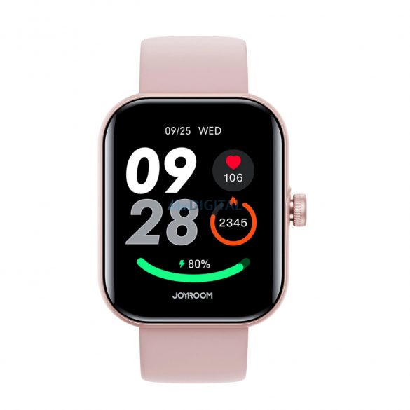 Joyroom JR-FT5 Plus Fit-Life smartwatch cu răspuns la apeluri - roz