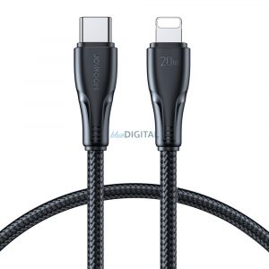 Joyroom USB C - Lightning 20W Surpass Series cablu pentru încărcare rapidă și transfer de date 0,25 m negru (S-CL020A11)