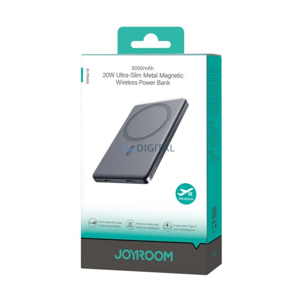 Joyroom JR-PBM08 powerbank inductiv 5000mAh 20W - gri