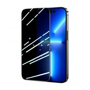 Joyroom Knight 2.5D Privacy TG Sticlă temperată pentru iPhone 14 Plus cu filtru anti-spion Ecran complet cu cadru transparent (JR-P03)