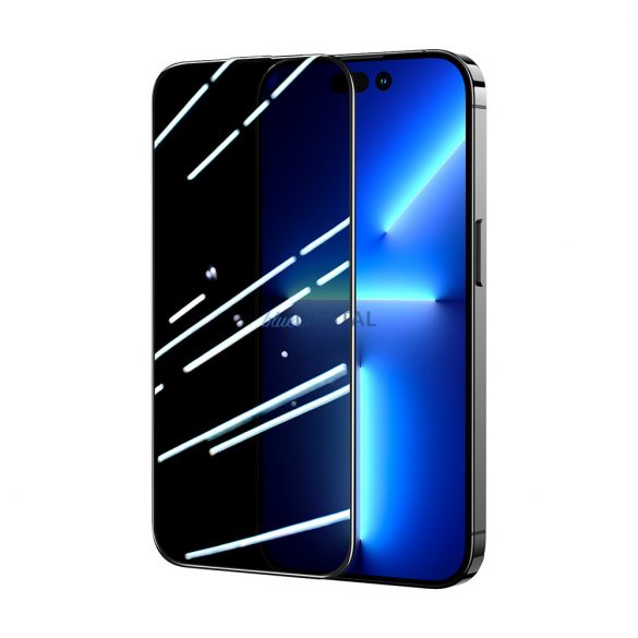 Joyroom Knight 2.5D Privacy TG Sticlă temperată pentru iPhone 14 Plus cu filtru anti-spion Ecran complet cu cadru transparent (JR-P03)