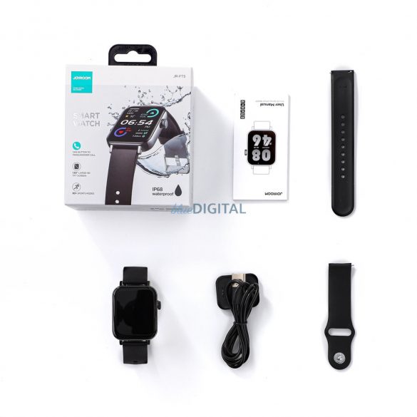 Joyroom Fit-Life JR-FT5 smartwatch cu răspuns la apeluri IP68 - negru