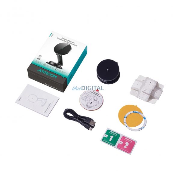 Joyroom JR-ZS408 Încărcător auto wireless compatibil MagSafe 15W - negru