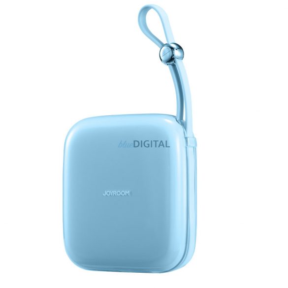 Joyroom powerbank 10000mAh Jelly Series 22.5W cu cablu Lightning încorporat albastru (JR-L003)