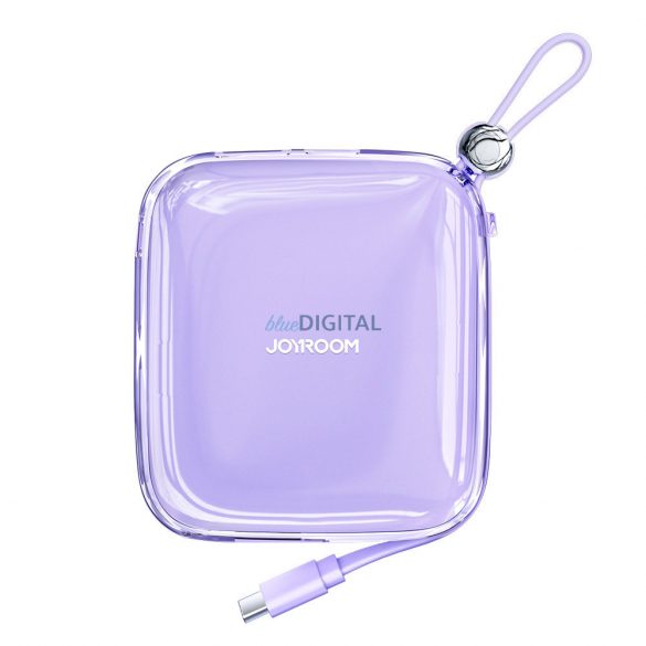 Powerbank Joyroom 10000mAh Seria Jelly 22,5W cu cablu USB C încorporat violet (JR-L002)