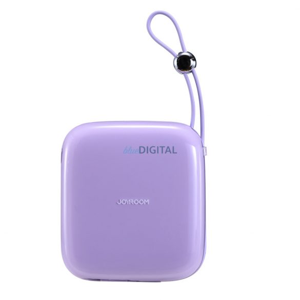 Powerbank Joyroom 10000mAh Seria Jelly 22,5W cu cablu USB C încorporat violet (JR-L002)