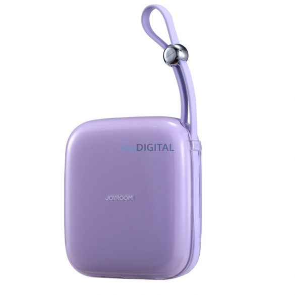 Powerbank Joyroom 10000mAh Seria Jelly 22,5W cu cablu USB C încorporat violet (JR-L002)