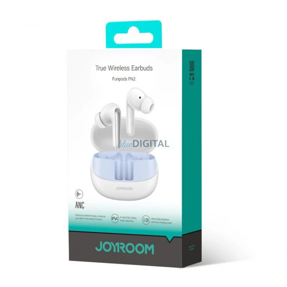 Joyroom JR-FN2 TWS Căști fără fir Bluetooth 5.4 ANC, IP54 - alb