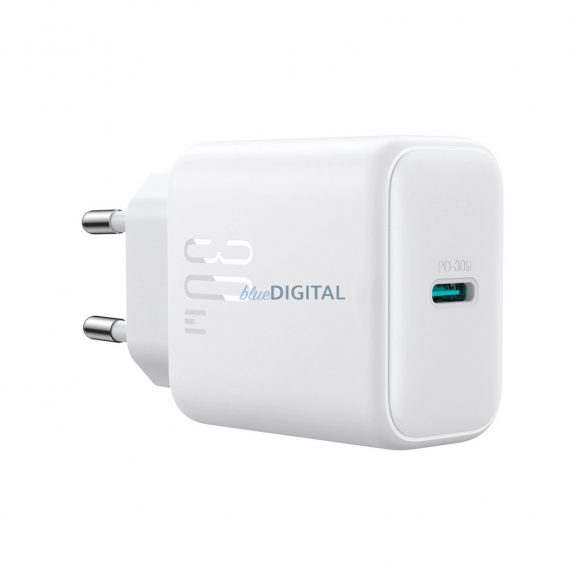 Joyroom JR-TCF24 încărcător de rețea cu conexiune 1xUSB-C 30W PD QC - alb