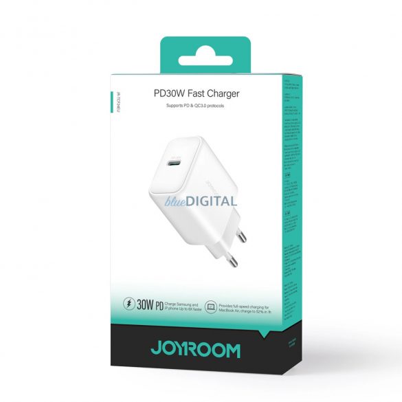 Joyroom JR-TCF24 încărcător de rețea cu conexiune 1xUSB-C 30W PD QC - alb