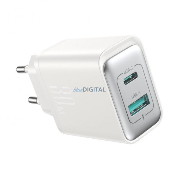 Joyroom JR-TCF15 încărcător de rețea cu 1xUSB-A și 1xUSB-C 30W - alb