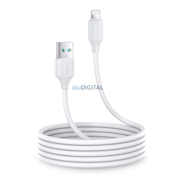 Joyroom Cablu USB de încărcare / date - Lightning 2.4A 2m alb (S-UL012A9)