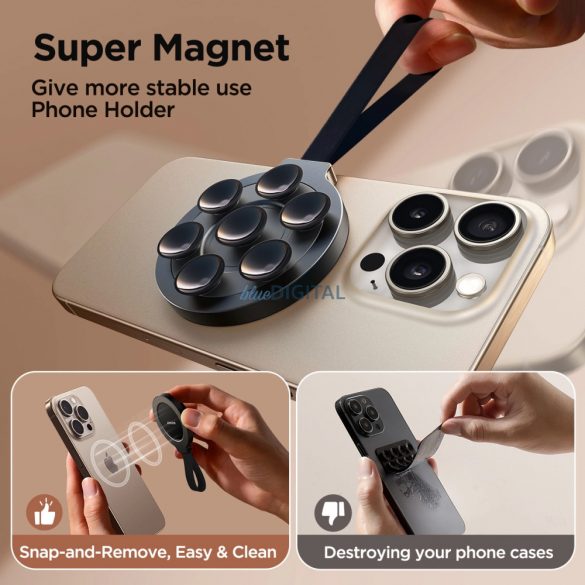 Suport magnetic pentru telefon Joyroom JR-ZS393 cu ventuze - negru