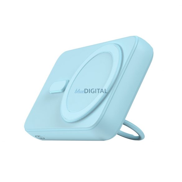 Powerbank wireless 10000mAh Joyroom JR-W050 20W MagSafe cu inel și suport - albastru