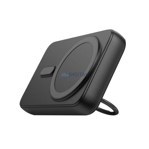 Powerbank wireless 10000mAh Joyroom JR-W050 20W MagSafe cu inel și suport - negru