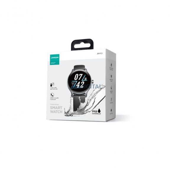 Joyroom Classis Series JR-FC1 smartwatch cu răspuns la apeluri IP68 - gri