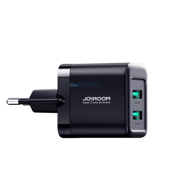 Încărcător Joyroom JR-TCN01 2xUSB-A 12W 2.4A - negru