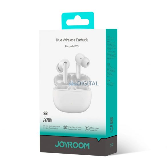 Căști fără fir TWS Joyroom Funpods Series JR-FB3 Bluetooth 5.3 - alb