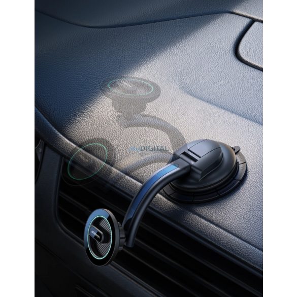 Suport magnetic pentru telefon auto Joyroom pentru cockpit, bord negru (JR-ZS366)