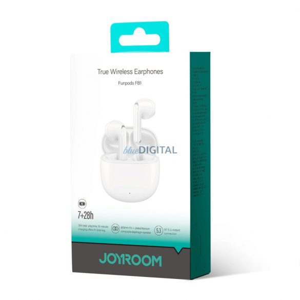 Căști fără fir TWS Joyroom Funpods Series JR-FB1 Bluetooth 5.3 - alb