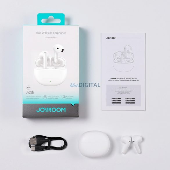 Joyroom Funpods căști in-ear fără fir (JR-FB2) - alb