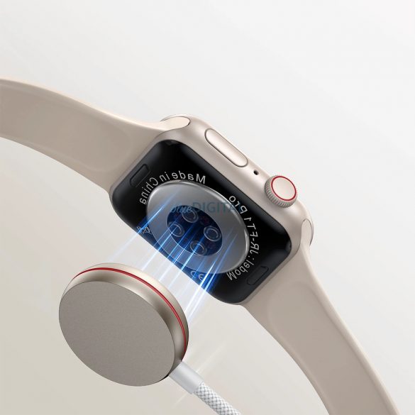 Cablu Joyroom cu încărcător inductiv pentru Apple Watch 1,2 m alb (S-IW011)