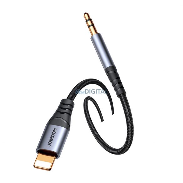 Cablu audio stereo Joyroom mini mufă AUX 3,5 mm - Lightning pentru iPhone iPad 1,2 m negru (SY-A06)