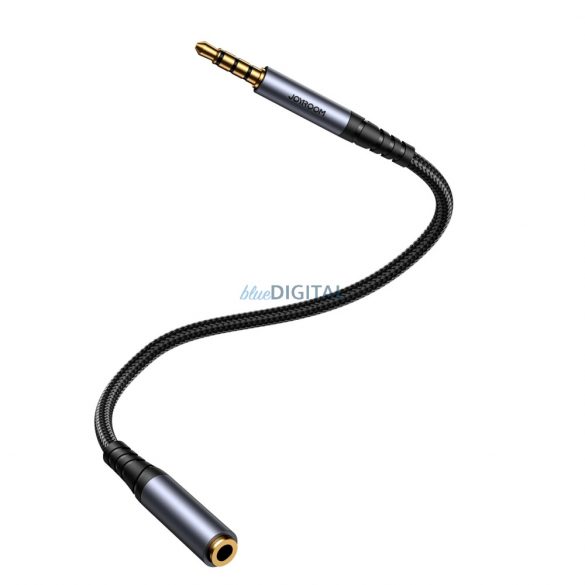 Cablu audio stereo Joyroom mini mufă AUX 3,5 mm (mascul) - mini mufă (femă) 1,2 m negru (SY-A09)