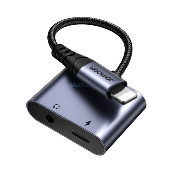 Joyroom SY-L01 Adaptor DAC Lightning la Lightning / 3,5 mm mini jack 2in1 - negru