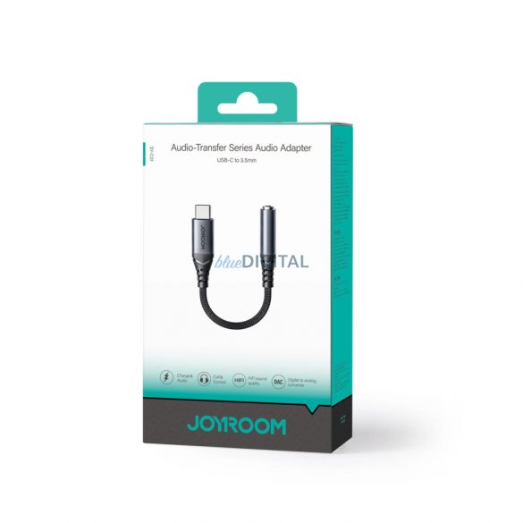 Joyroom SY-C01 Adaptor DAC USB-C la mini-jack de 3,5 mm - negru