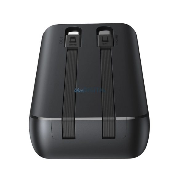 Joyroom powerbank 30W 10000mAh cu cabluri Lightning și USB-C integrate negru (JR-PBC06)