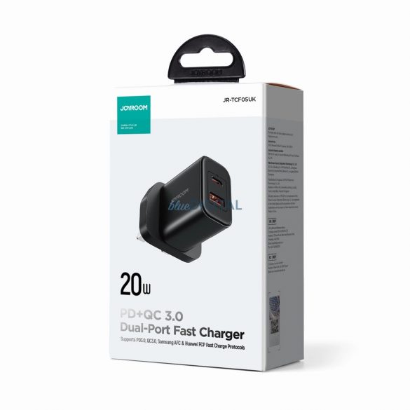 Încărcător USB-C USB-A USB-C de 20W Joyroomom FlashSeries JR-TCF05 - negru